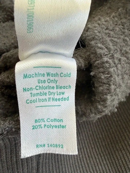 Marine Layer Rainbow Stripe Raglan Sweatshirt Charcoal Crewneck XS - Picture 9 of 9